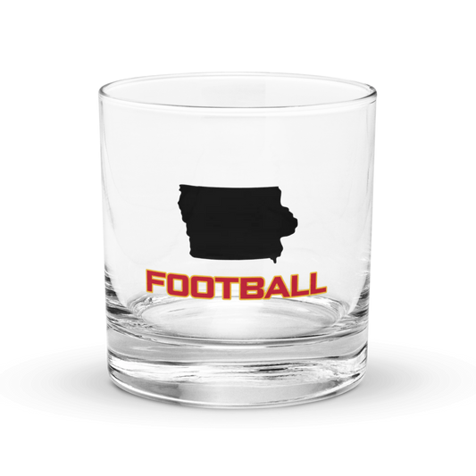 Iowa St Whiskey Glass- Football 1st Edition