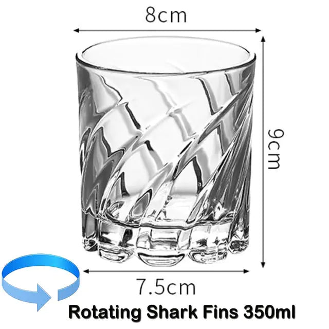 Rotating Old Fashioned Whiskey Glass