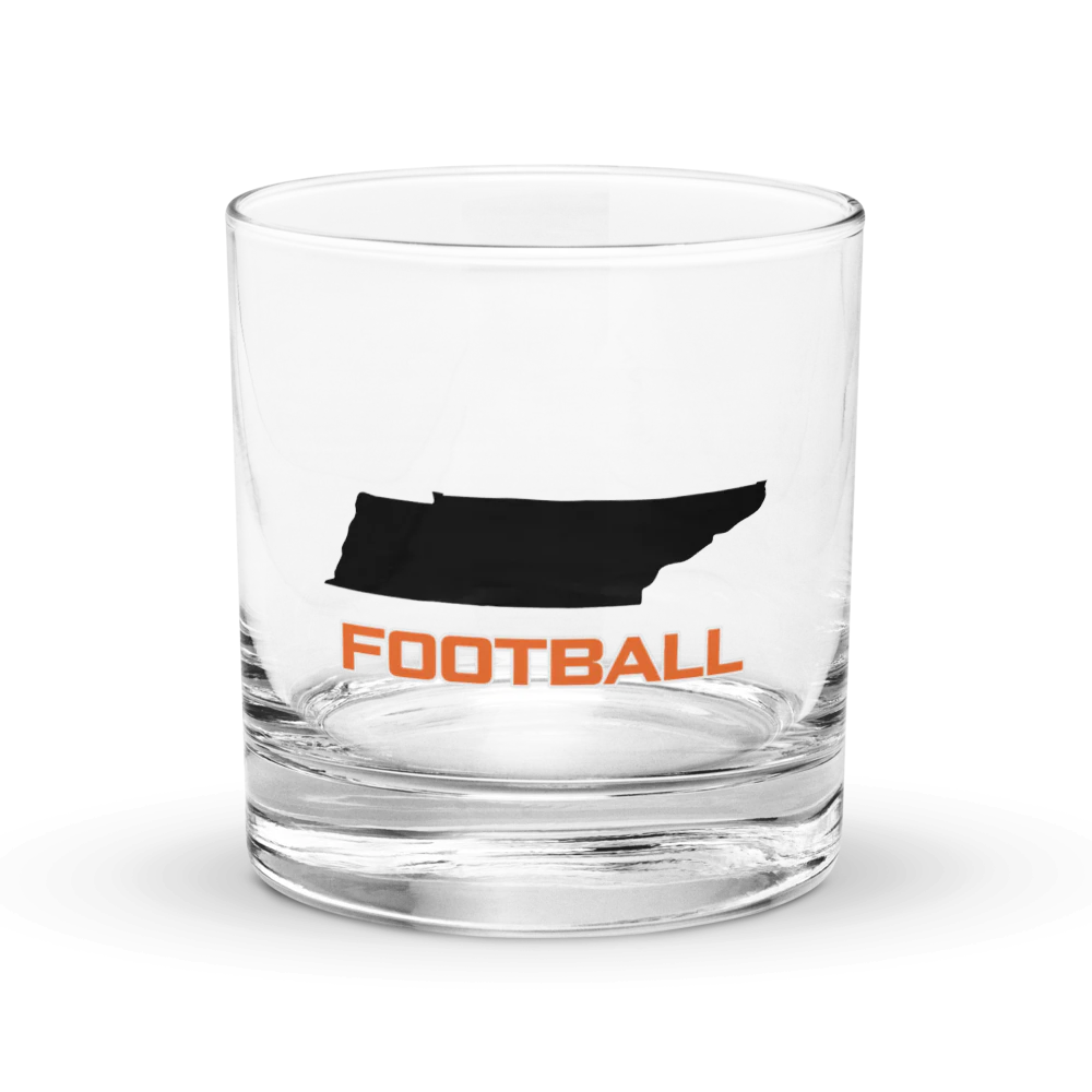 Tennessee Whiskey Glass- Football 1st Edition