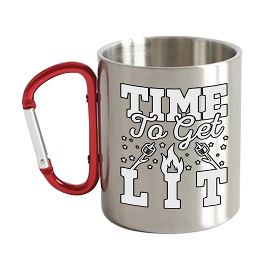 Time to Get Lit Carabiner Mug