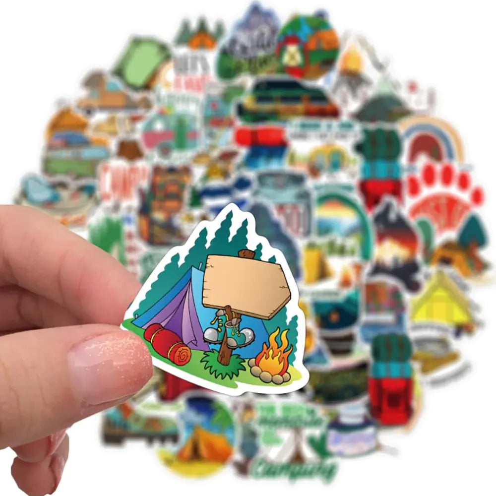 Camping Graffiti Stickers