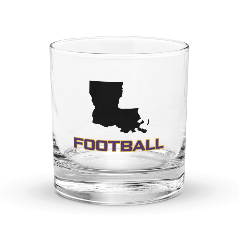 Louisiana State Whiskey Glass- Football 1st Edition