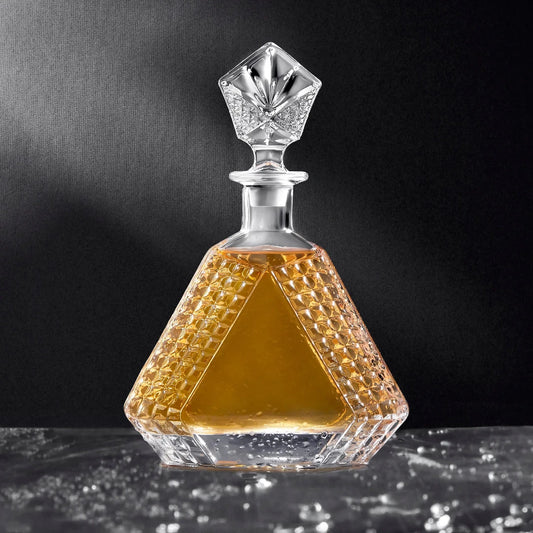 Barn & Bramble Whiskey Decanter - Triangle - 650ML (Single or by the case)