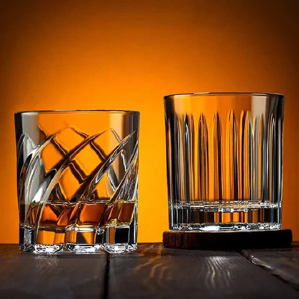 Rotating Old Fashioned Whiskey Glass