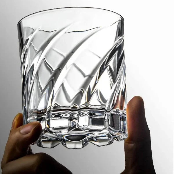 Rotating Old Fashioned Whiskey Glass