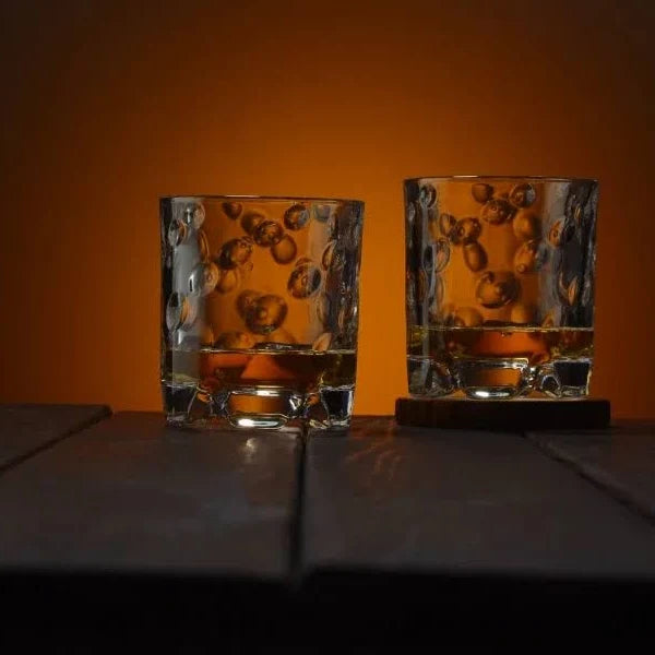 Rotating Old Fashioned Whiskey Glass