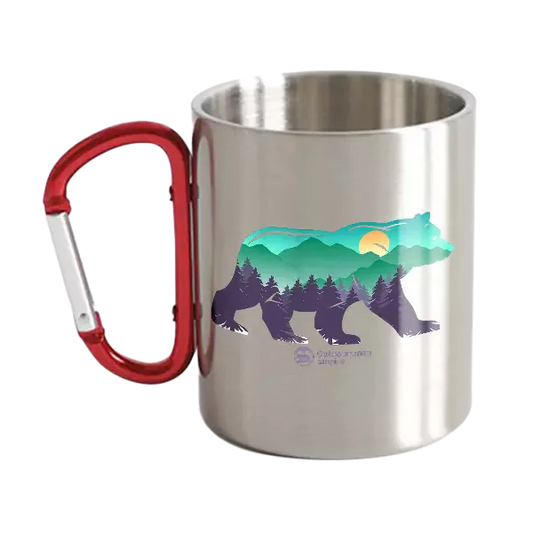 Bear Carabiner Mug 12oz